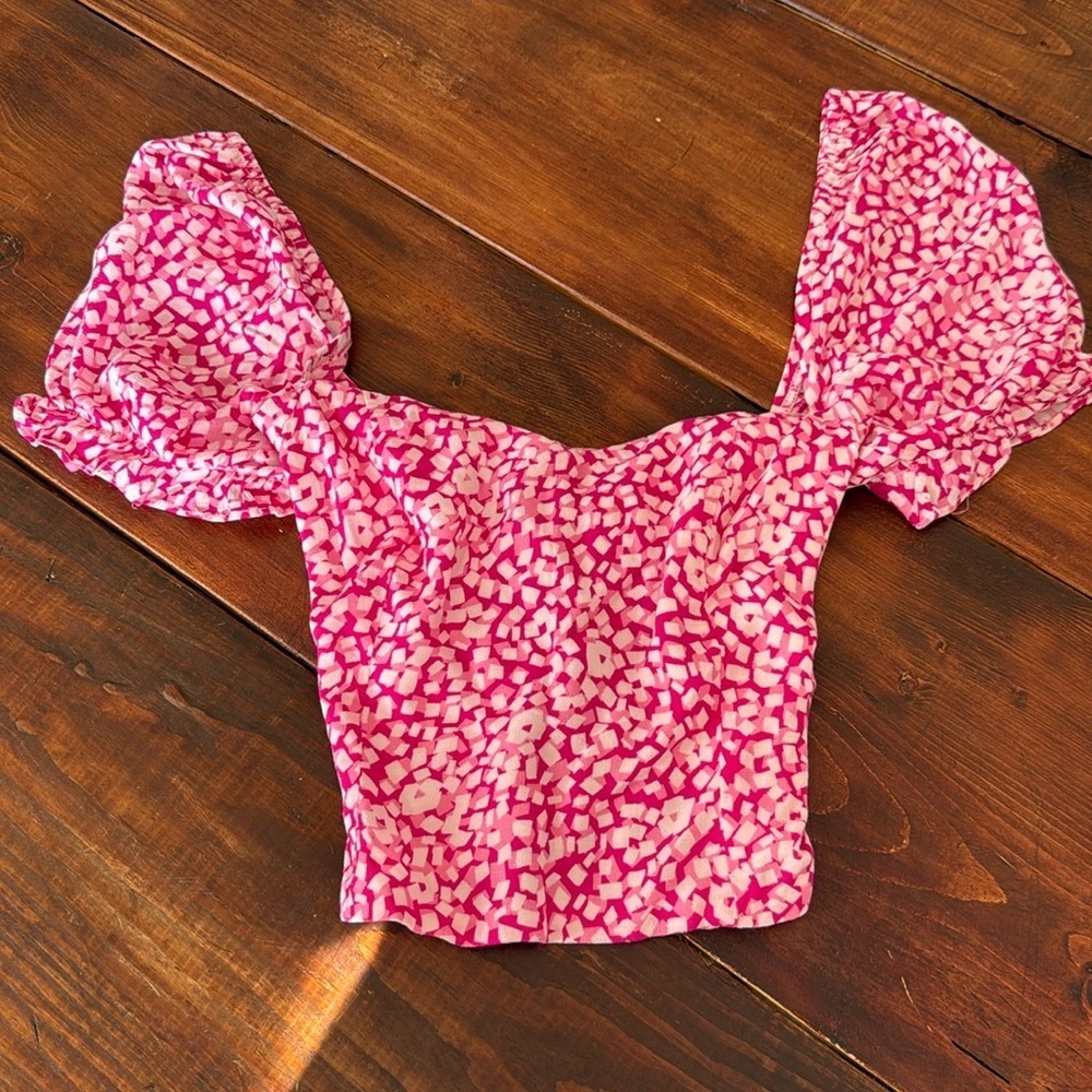 Isabelles Cabinet Pink Top Size S Corset Back